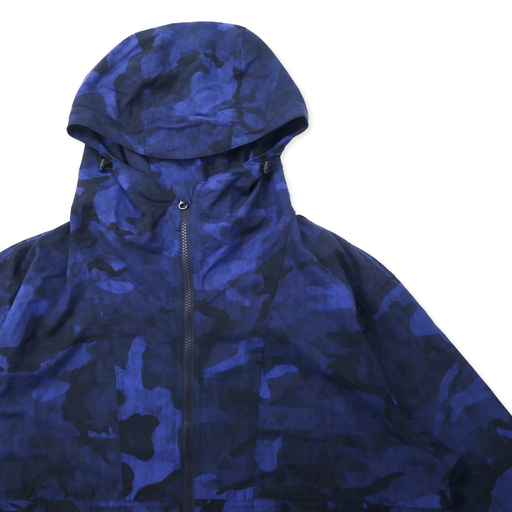 THE NORTH FACE Novelty Compact Jacket L Blue Nylon Camouflage Water Repellent Novelty Compact Jacket NP71535