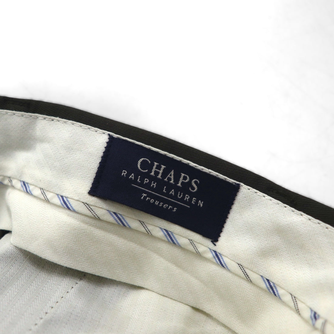 CHAPS RALPH LAUREN 90年代 2タック ワイド スラックスパンツ  L カーキ Trousers