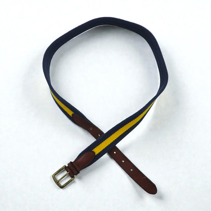 Polo Ralph Lauren  ウェブ ベルト ネイビー キャンバス ゴールド 真鍮 バックル