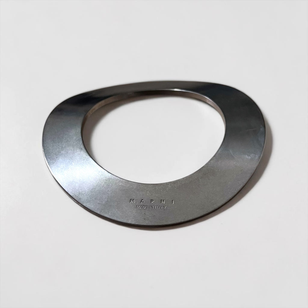 MARNI Italian Made Bracelet Bangle Silver Washer