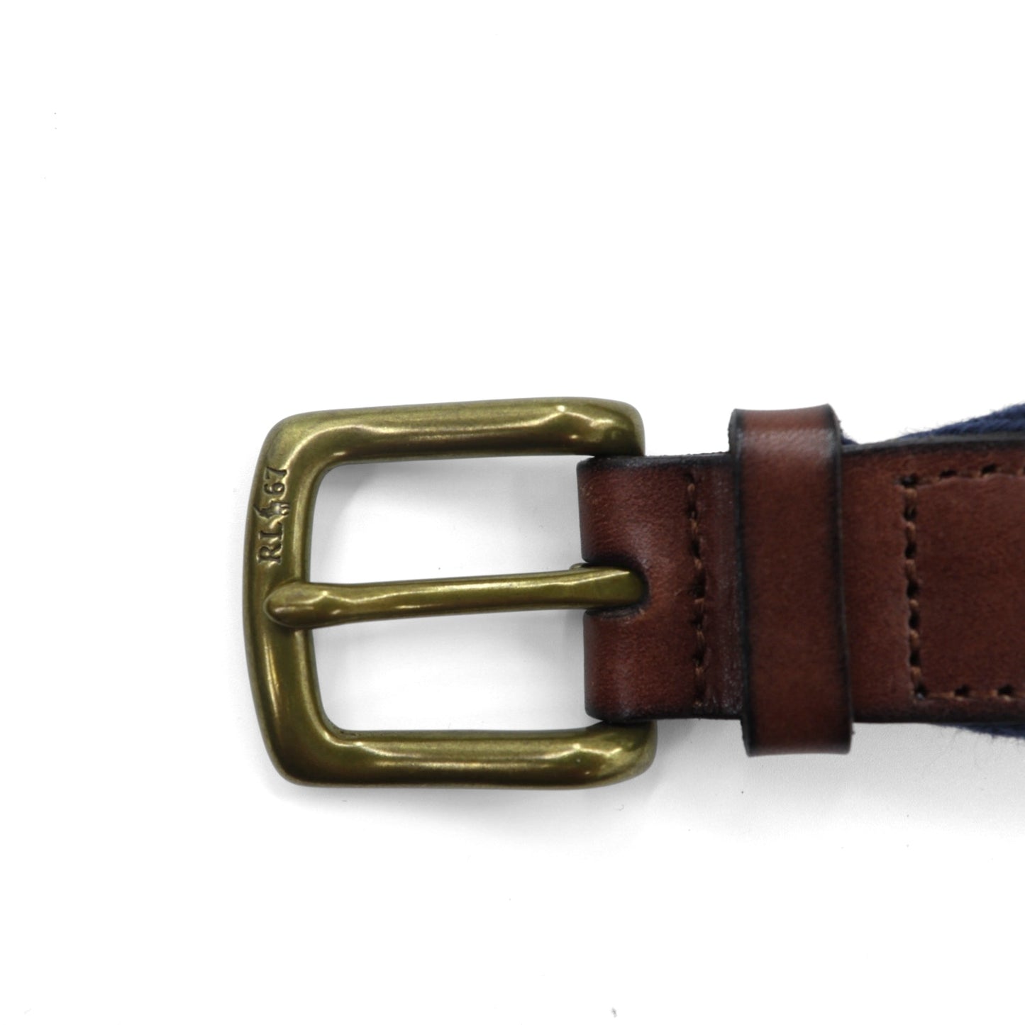 Polo Ralph Lauren  ウェブ ベルト ネイビー キャンバス ゴールド 真鍮 バックル