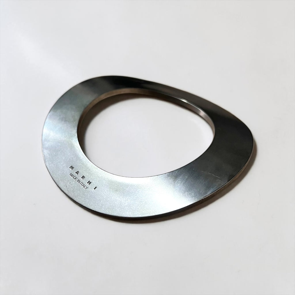 MARNI Italian Made Bracelet Bangle Silver Washer