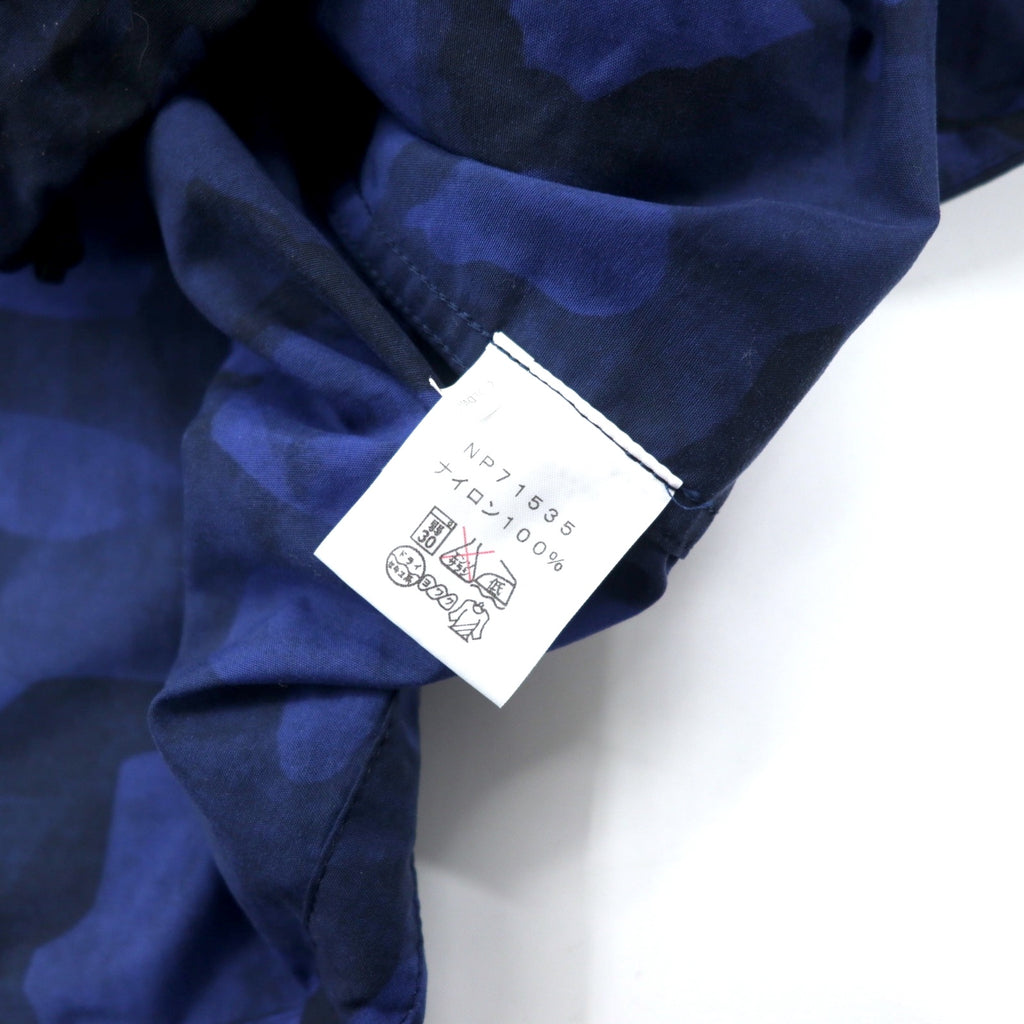 THE NORTH FACE Novelty Compact Jacket L Blue Nylon Camouflage Water Repellent Novelty Compact Jacket NP71535