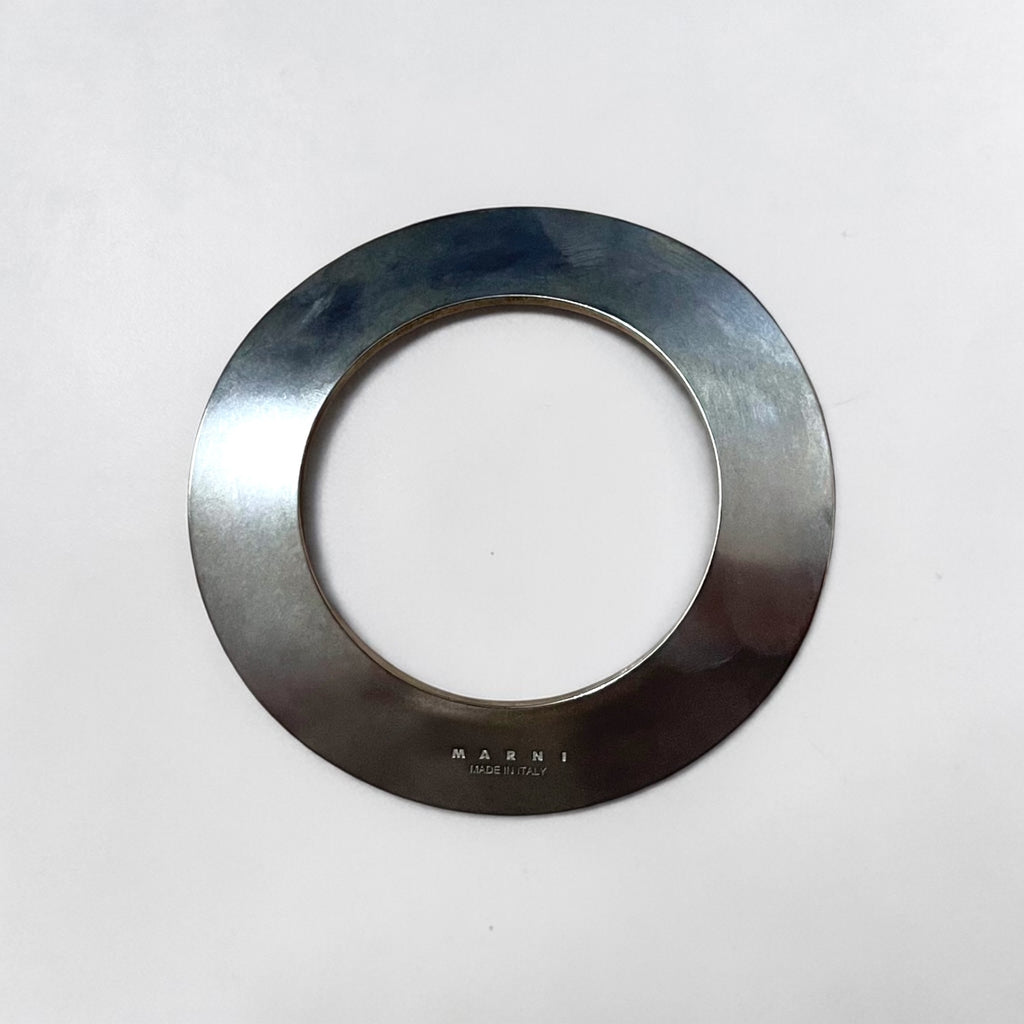 MARNI Italian Made Bracelet Bangle Silver Washer