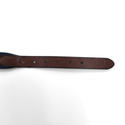 Polo Ralph Lauren  ウェブ ベルト ネイビー キャンバス ゴールド 真鍮 バックル