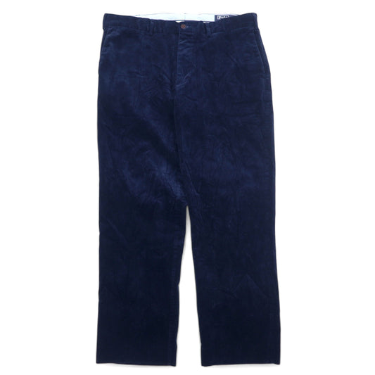 日本然リトテ-古着オンライン-Polo by Ralph Lauren ワイド コーデュロイパンツ 38 ネイビー コットン CLASSIC FIT スリランカ製-Polo by Ralph Lauren Wide Corduroy Pants 38 Navy Cotton CLASSIC FIT Sri Lanka Made