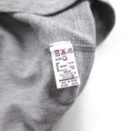 Polo Ralph Lauren 90s Lightweight Raglan V-Neck Sweatshirt, Gray, Size L, with Small Pony Embroidery