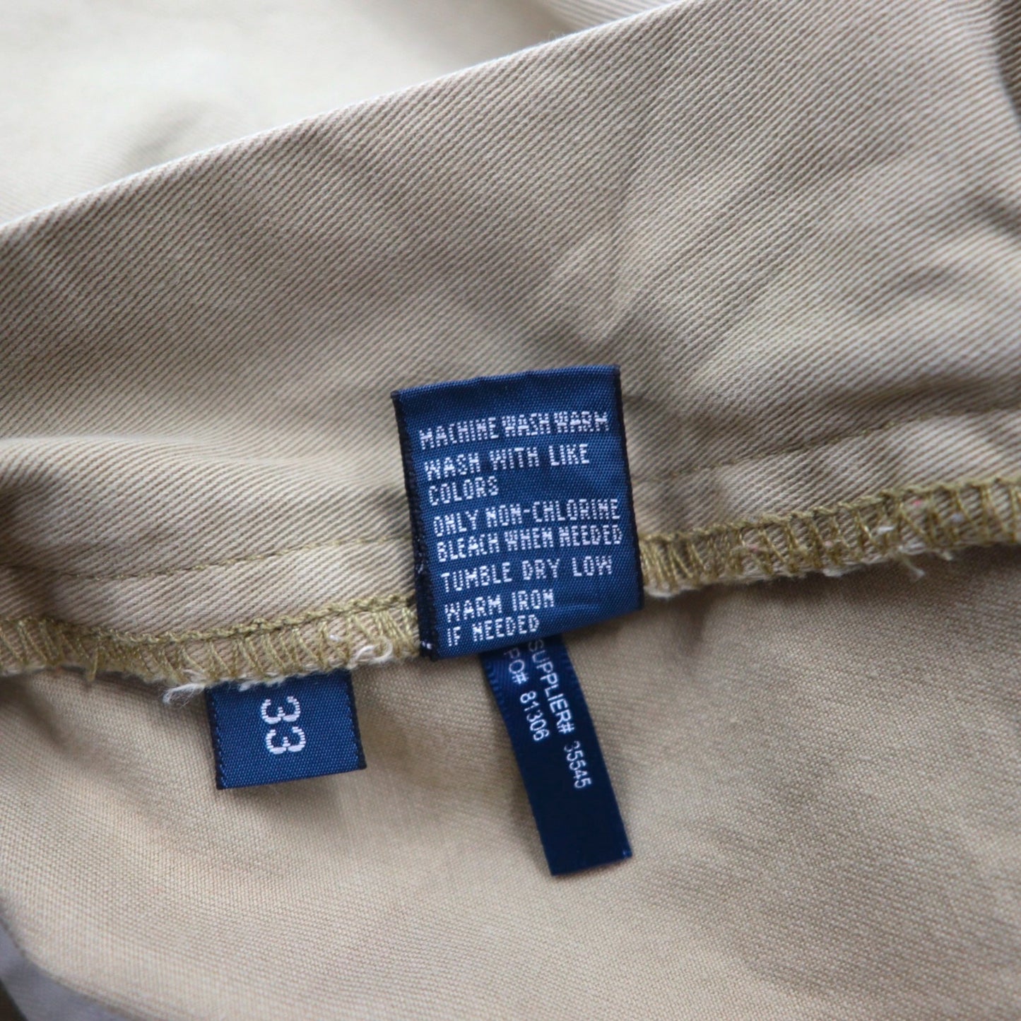 Polo by Ralph Lauren 90年代 ポロチノ TYLER SHORT 2タック ショートパンツ ハーフパンツ M ベージュ コットン