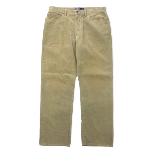 日本然リトテ-古着オンライン-Polo by Ralph Lauren コーデュロイ ストレートパンツ 34 ベージュ コットン-Polo by Ralph Lauren Corduroy Straight Pants 34 Beige Cotton