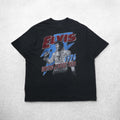 ELVIS PRESLEY エルヴィスプレスリー ミュージック アーティスト Tシャツ 3XL ブラック コットン UNITED STATES TOUR 1976