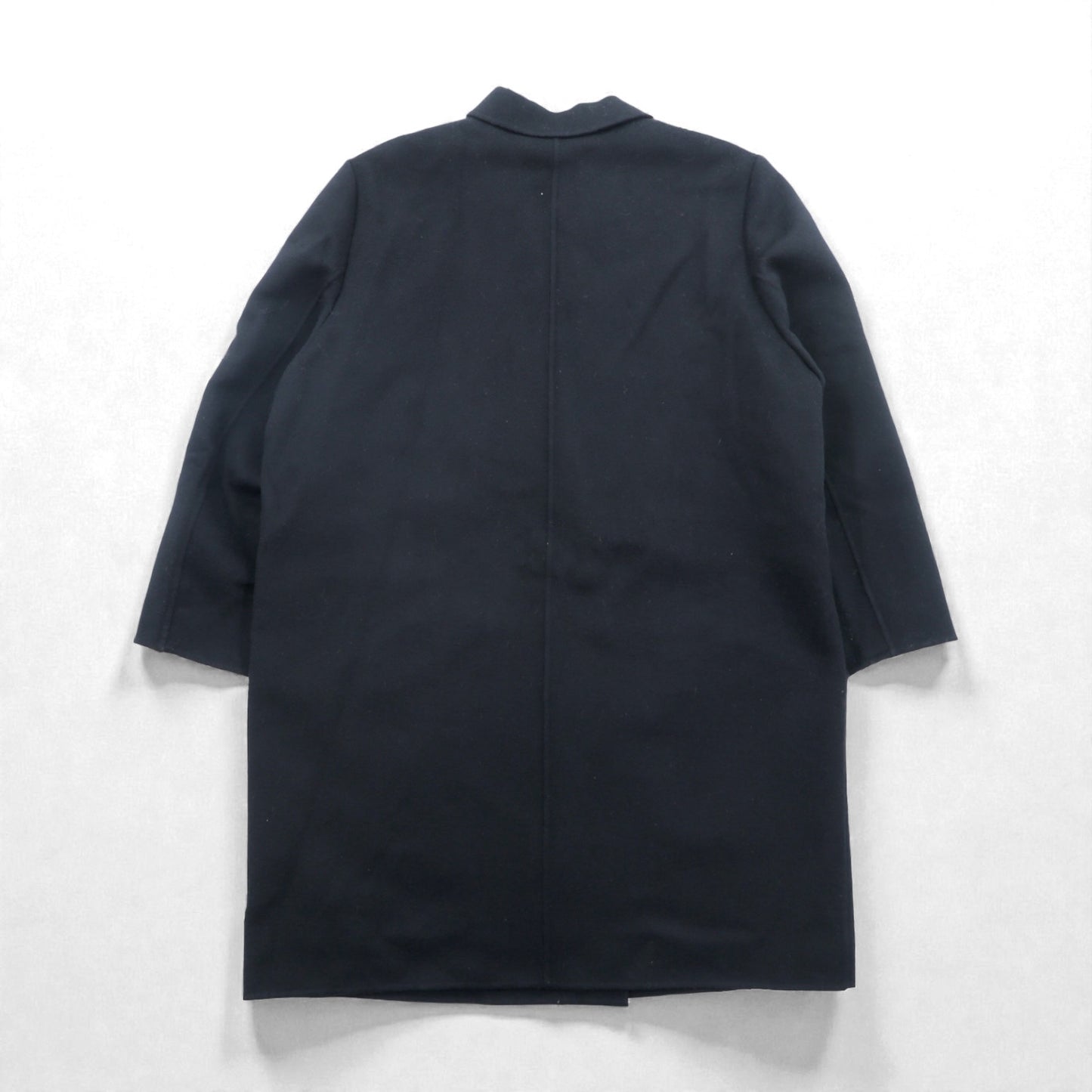 DAKS 日本製 カシミア ダブルブレスト チェスターコート XL ブラック サテン裏地 スカーフ 総柄 未使用品