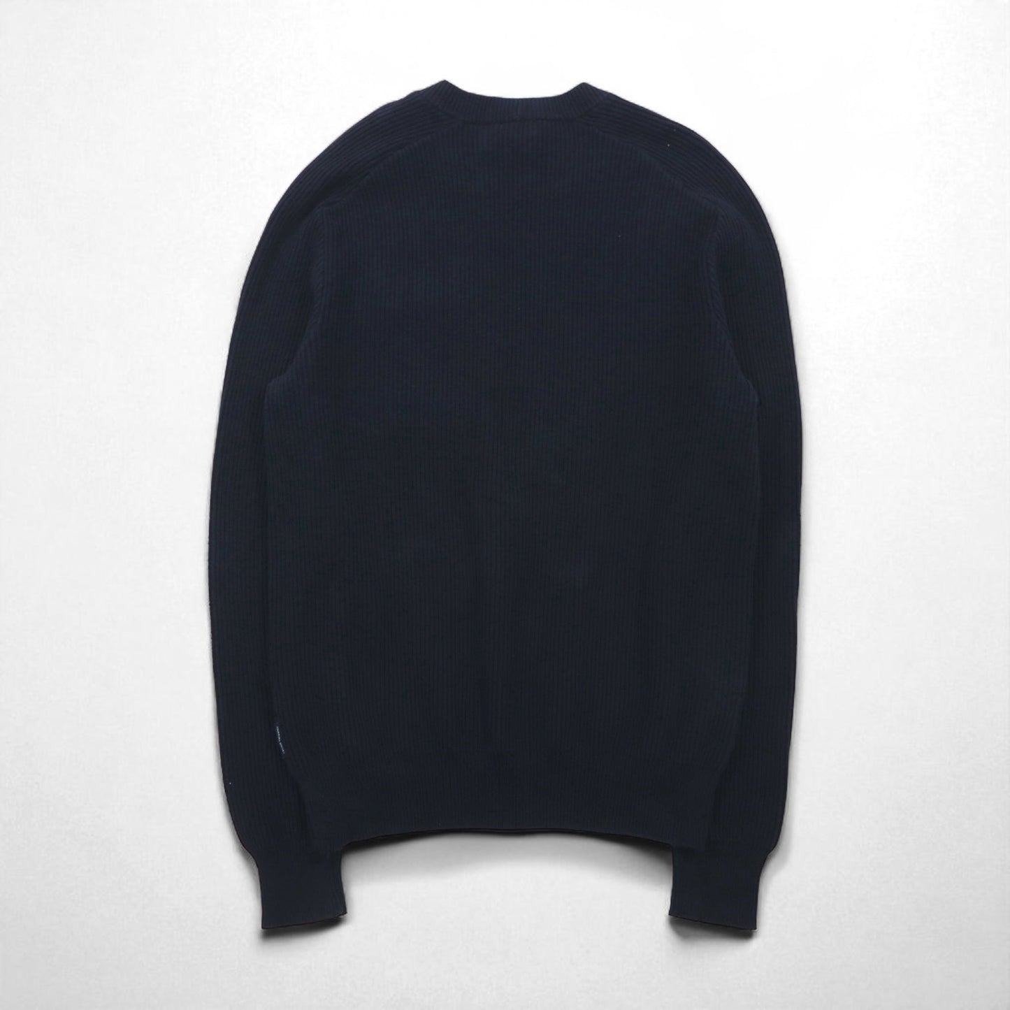 A|X ARMANI EXCHANGE コマンドセーター リブニット L ネイビー フラップ 胸ポケット