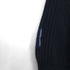 A|X ARMANI EXCHANGE コマンドセーター リブニット L ネイビー フラップ 胸ポケット