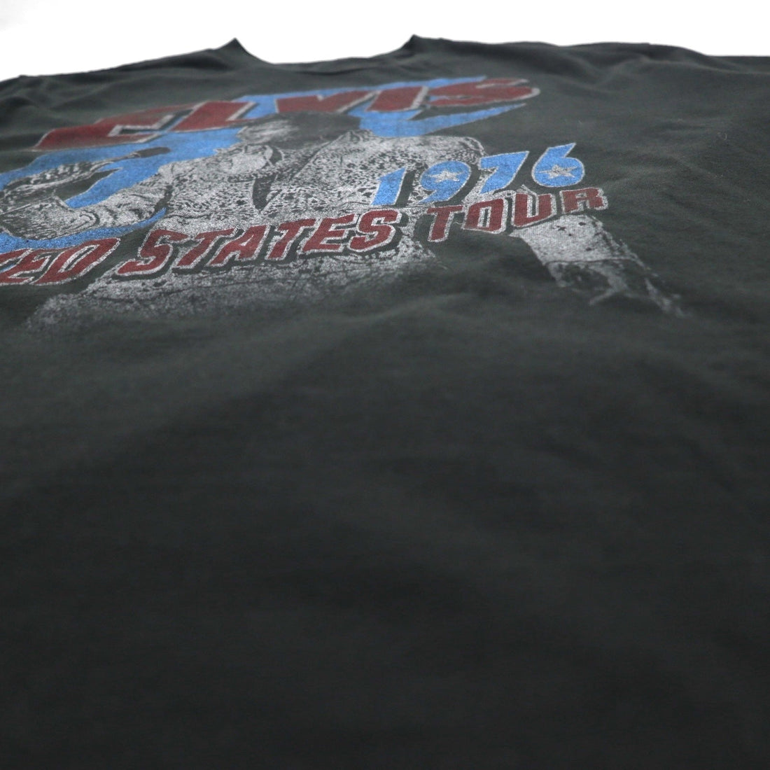ELVIS PRESLEY Elvis Presley Music Artist T-Shirt 3XL Black Cotton UNITED STATES TOUR 1976