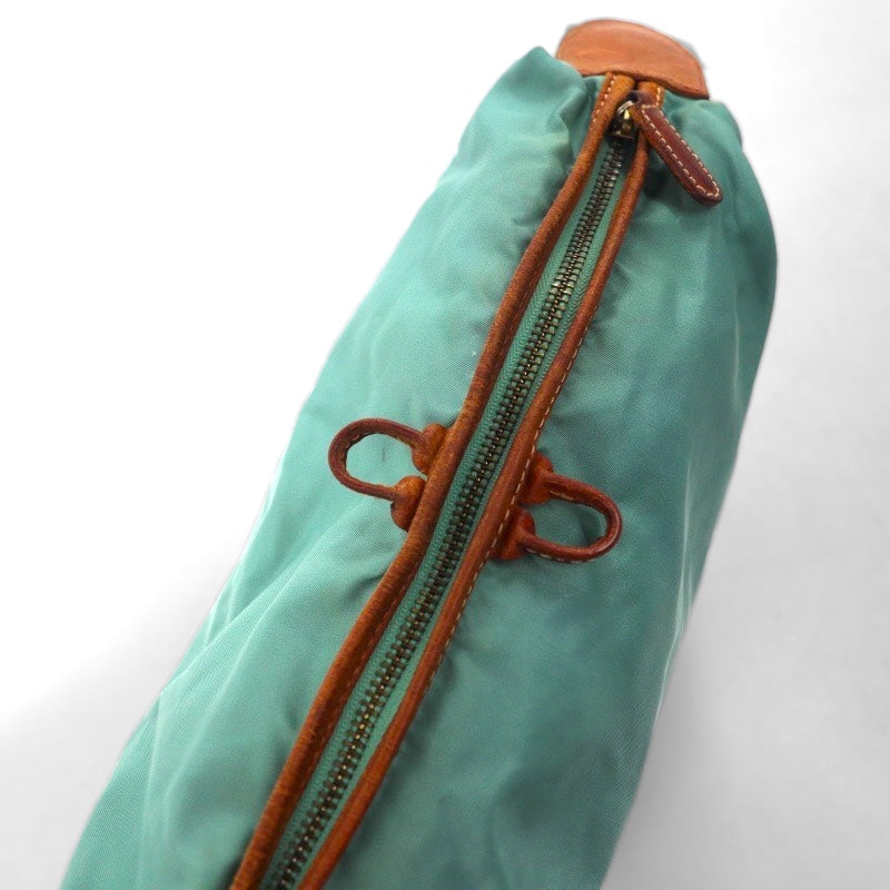 Felisi Leather and Nylon Shoulder Bag, Blue, 05-28, Made in Italy