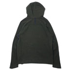 NIKE テックフリース プルオーバーパーカー M カーキ コットン サイドスリット Tech Fleece Pullover Hoodie 832116-331