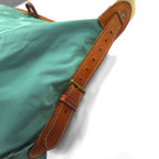 Felisi Leather and Nylon Shoulder Bag, Blue, 05-28, Made in Italy