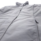 LANDS'END fleece lined shell jacket nylon jacket M grey nylon drawcord waterproof OEKO-TEX