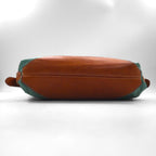 Felisi Leather and Nylon Shoulder Bag, Blue, 05-28, Made in Italy