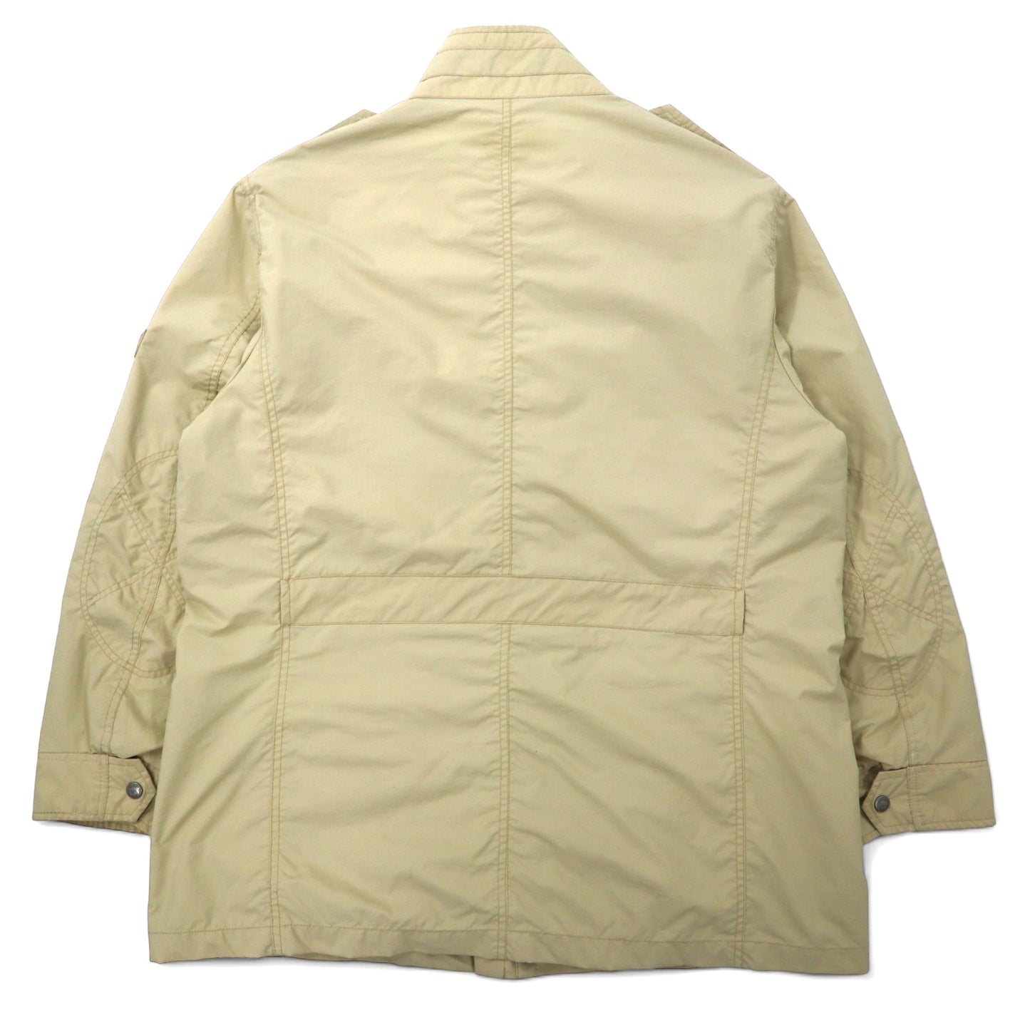 WOOLRICH モーターサイクルジャケット ライダースジャケット XXL ベージュ ナイロン エポレット