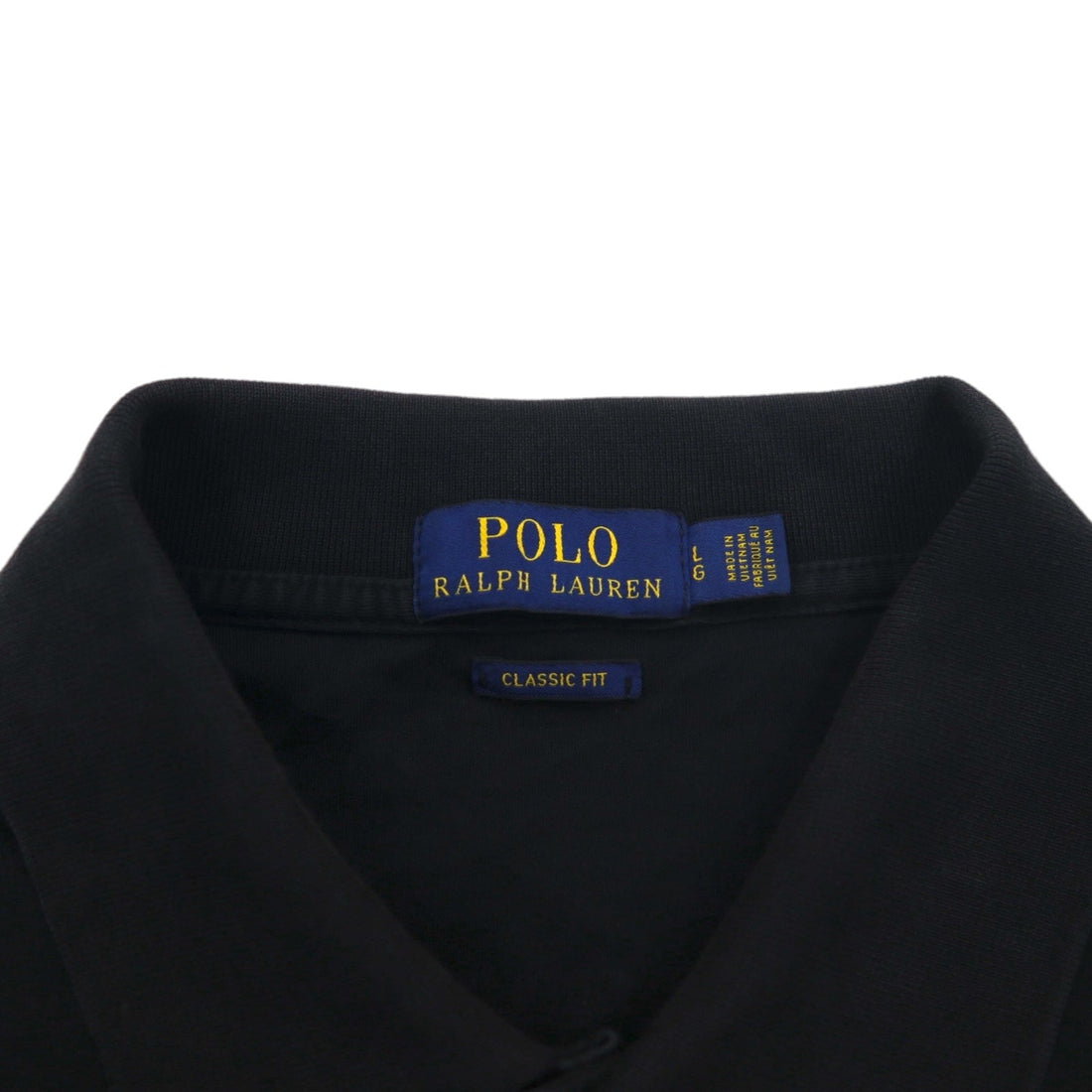 POLO RALPH LAUREN CLASSIC FIT Polo shirt L Black Cotton Small pony embroidery