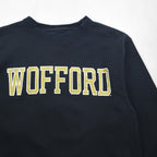 JANSPORT 90s College Print Sweatshirt, Black, Size XL, WOFFORD