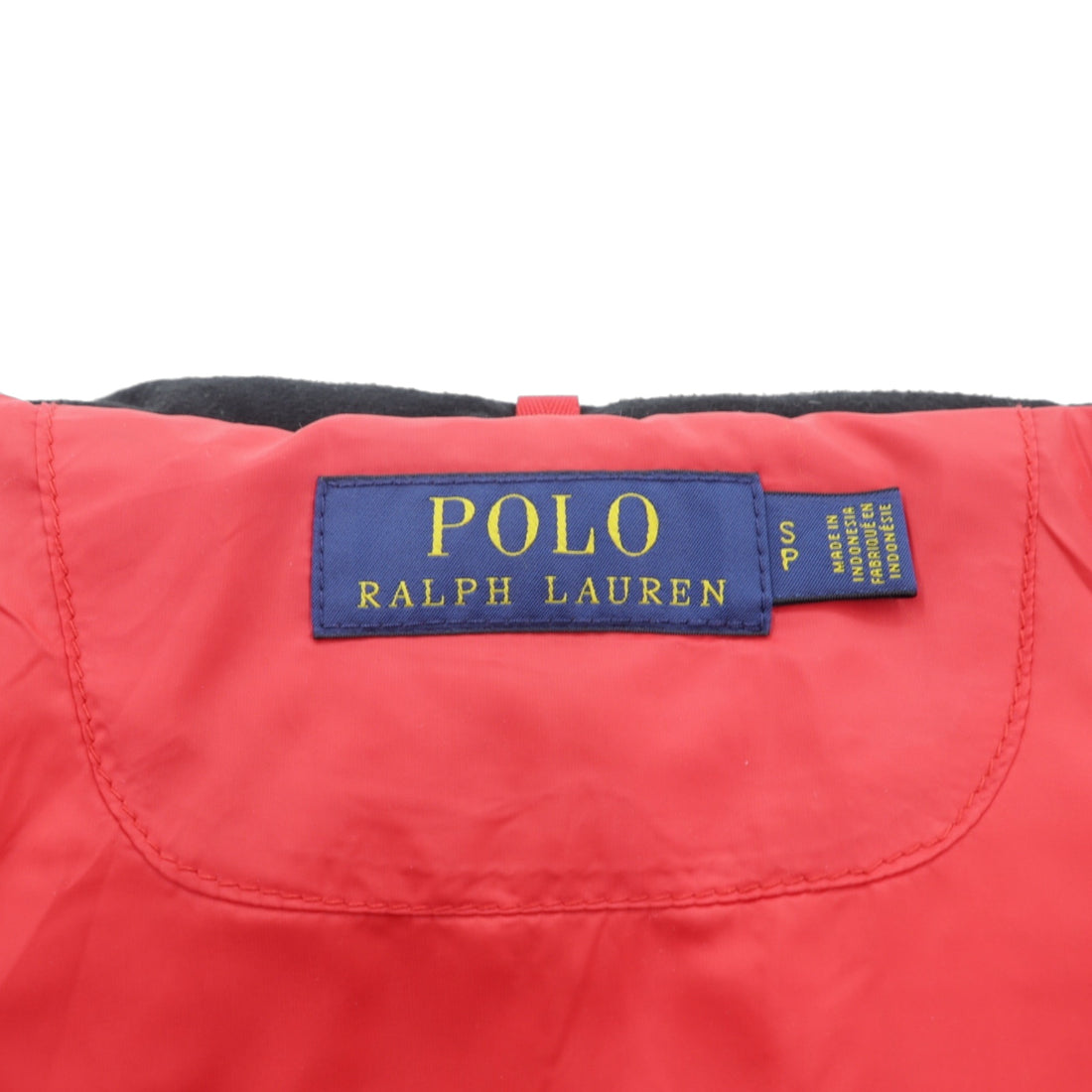 Polo Ralph Lauren Big Pony High Neck Down Jacket, Size S, Black, Removable Hood, Drawcord