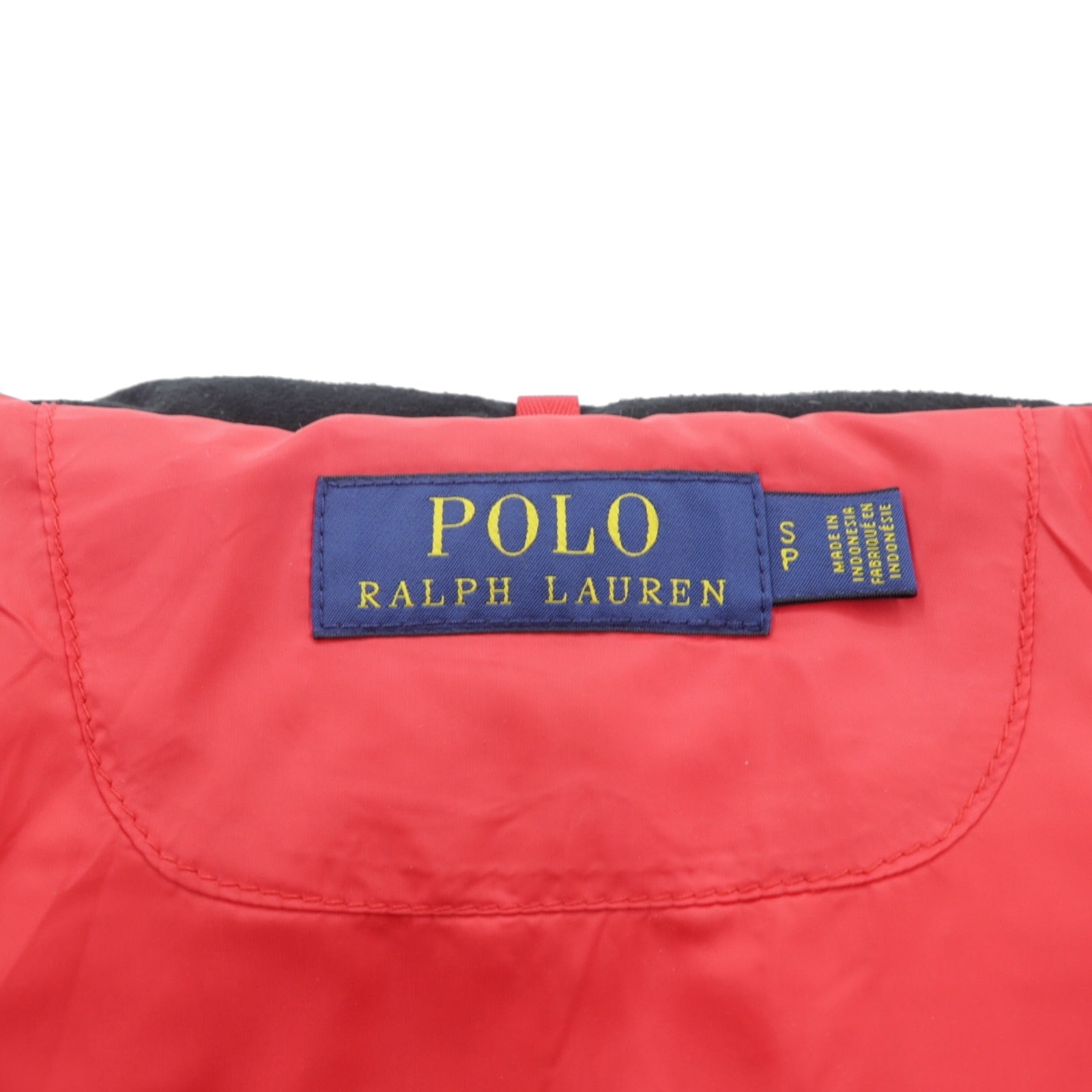 Polo Ralph Lauren ビッグポニー ハイネック ダウンジャケット S ブラック フード着脱 ドローコード
