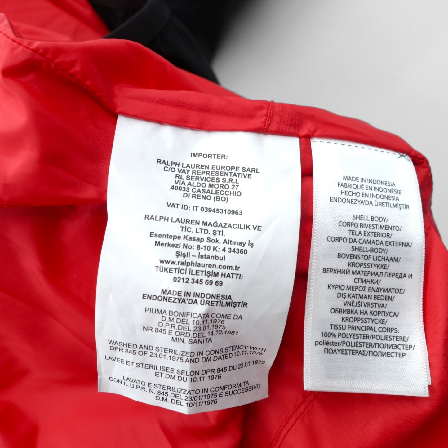 Polo Ralph Lauren ビッグポニー ハイネック ダウンジャケット S ブラック フード着脱 ドローコード