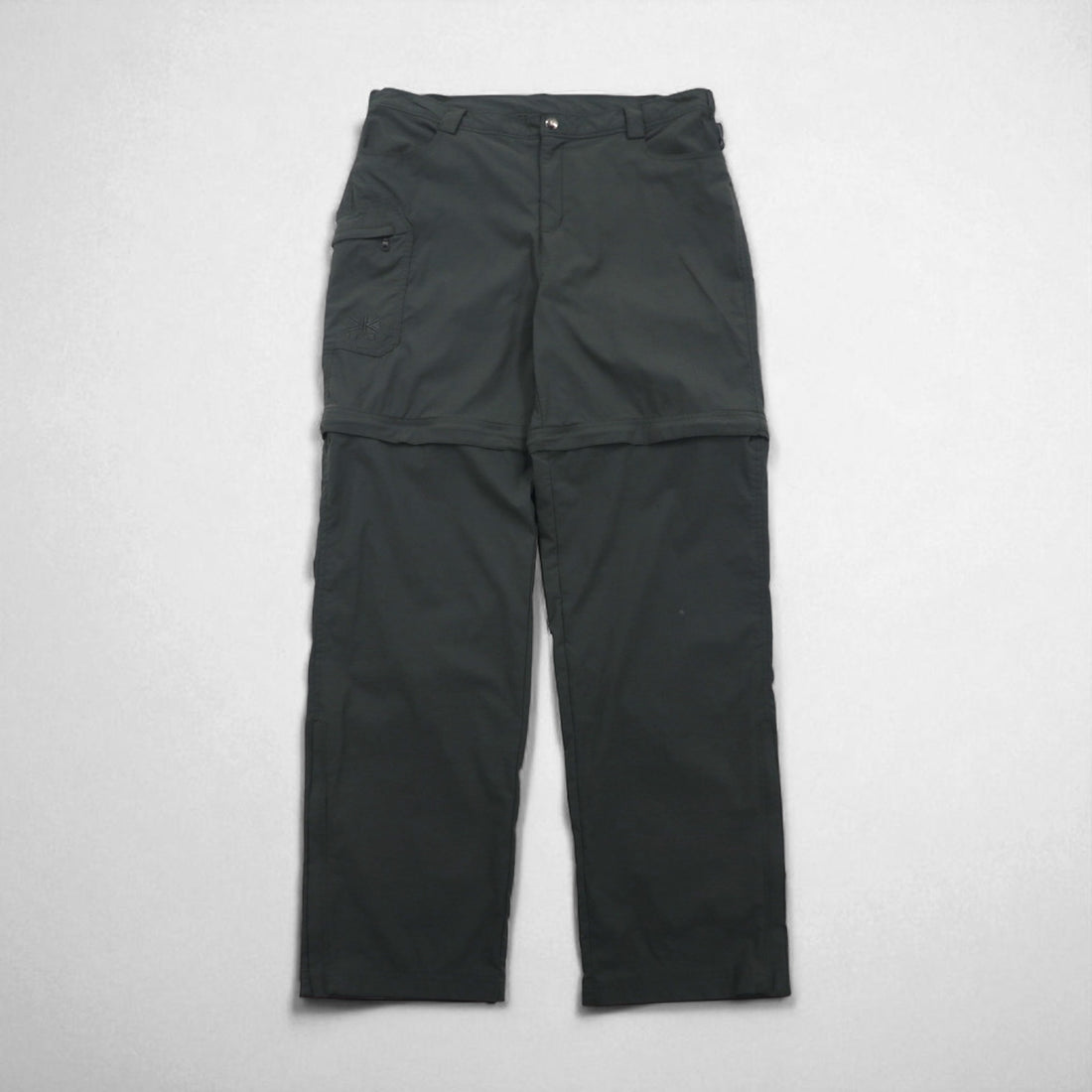 karrimor Outdoor 2-Way Convertible Cargo Shorts, Size L, Gray, Nylon, Waterproof, Stretch