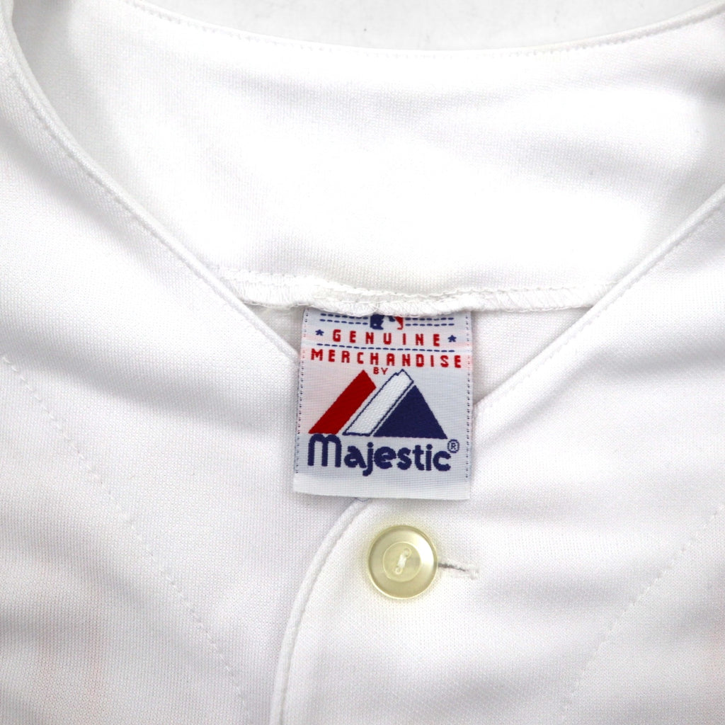 majestic 90年代 MLB ベースボールシャツ XL ホワイト ポリエステル Orioles