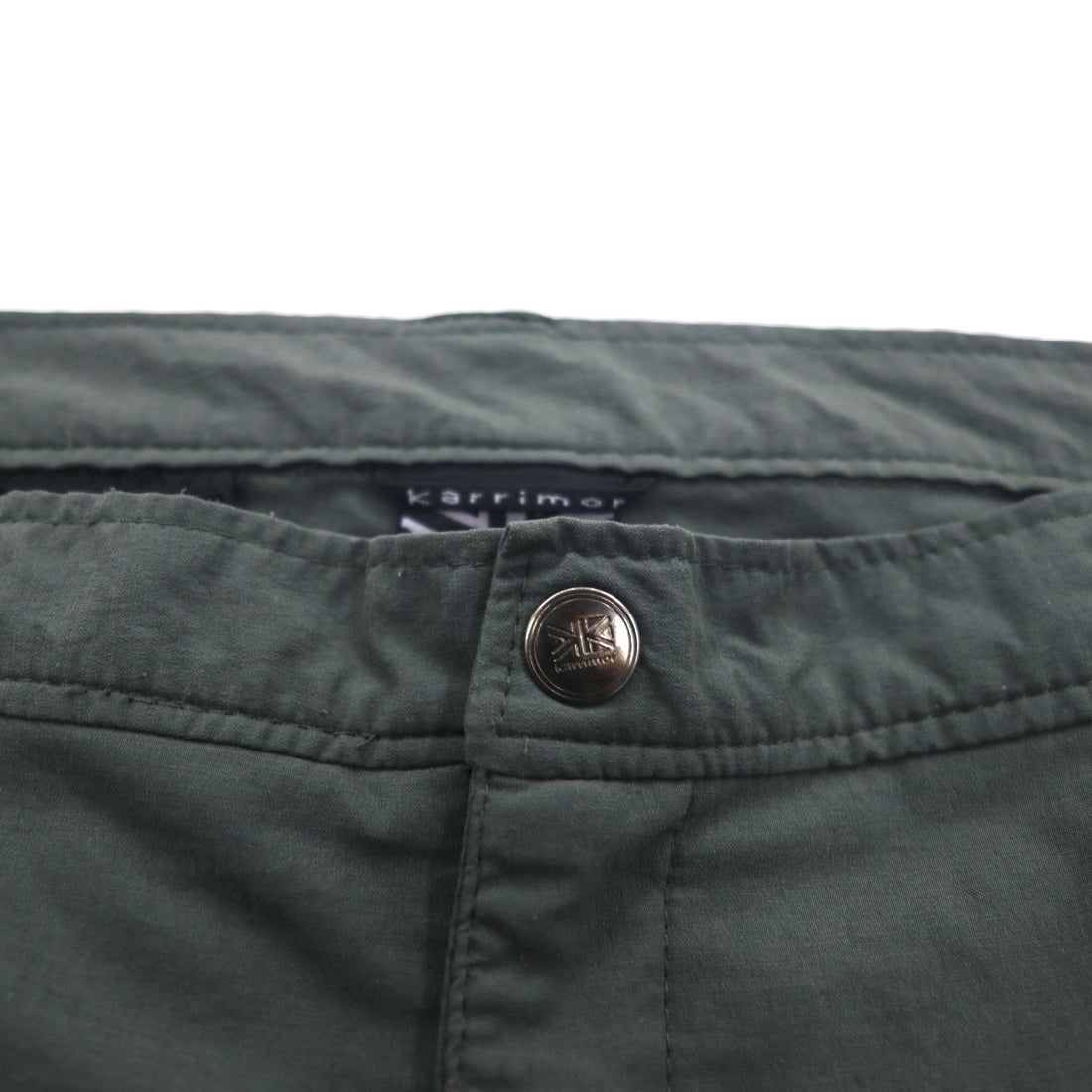 karrimor Outdoor 2-Way Convertible Cargo Shorts, Size L, Gray, Nylon, Waterproof, Stretch
