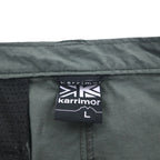 karrimor Outdoor 2-Way Convertible Cargo Shorts, Size L, Gray, Nylon, Waterproof, Stretch