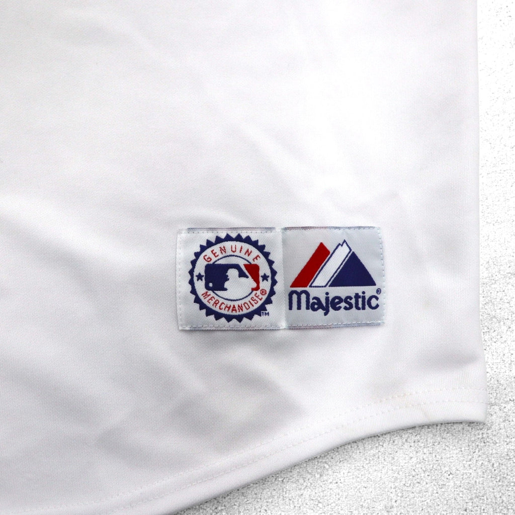 majestic 90年代 MLB ベースボールシャツ XL ホワイト ポリエステル Orioles
