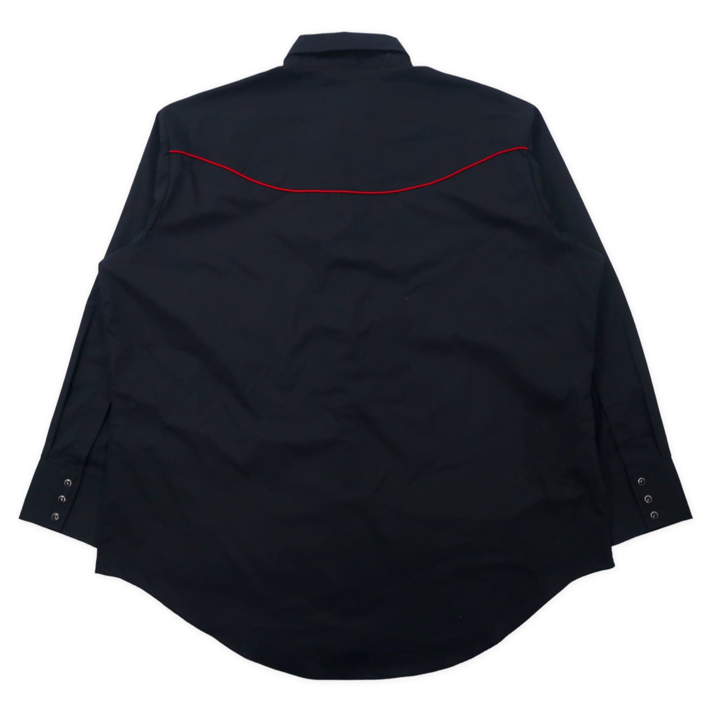 ELY CATTLEMAN 70年代 ウエスタンシャツ XXL ブラック コットン スーベニア 刺繍 デッドストック 未使用品