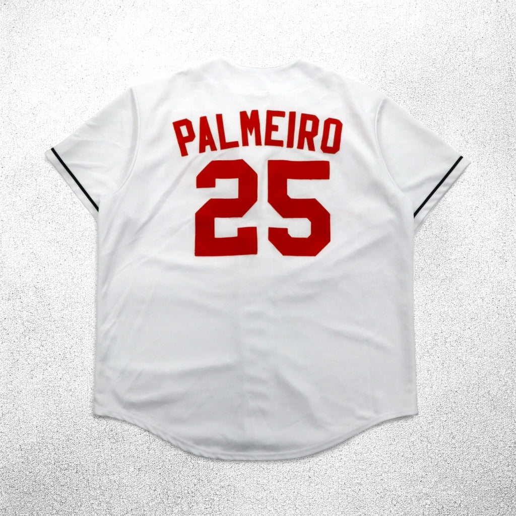 majestic 90年代 MLB ベースボールシャツ XL ホワイト ポリエステル Orioles