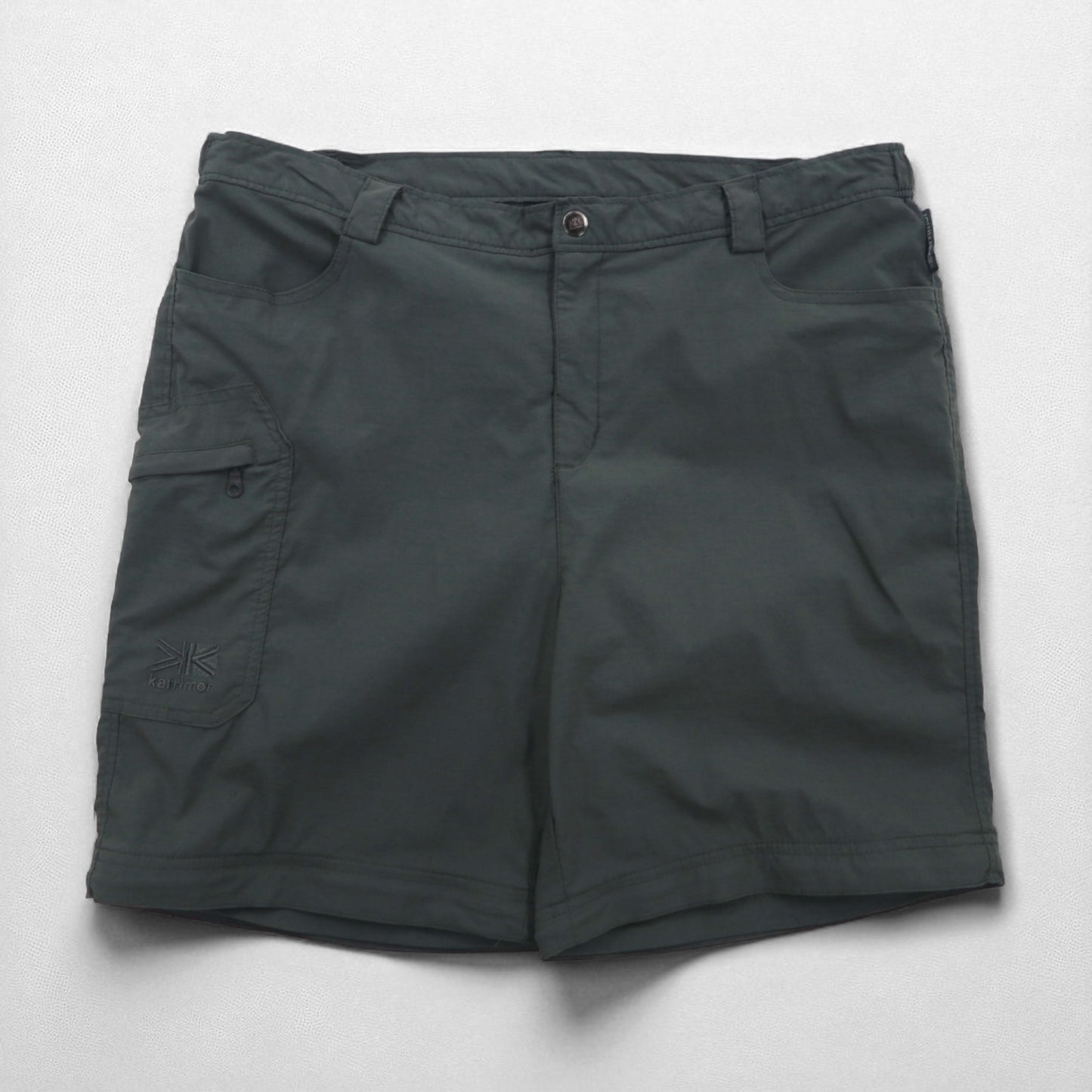 karrimor Outdoor 2-Way Convertible Cargo Shorts, Size L, Gray, Nylon, Waterproof, Stretch