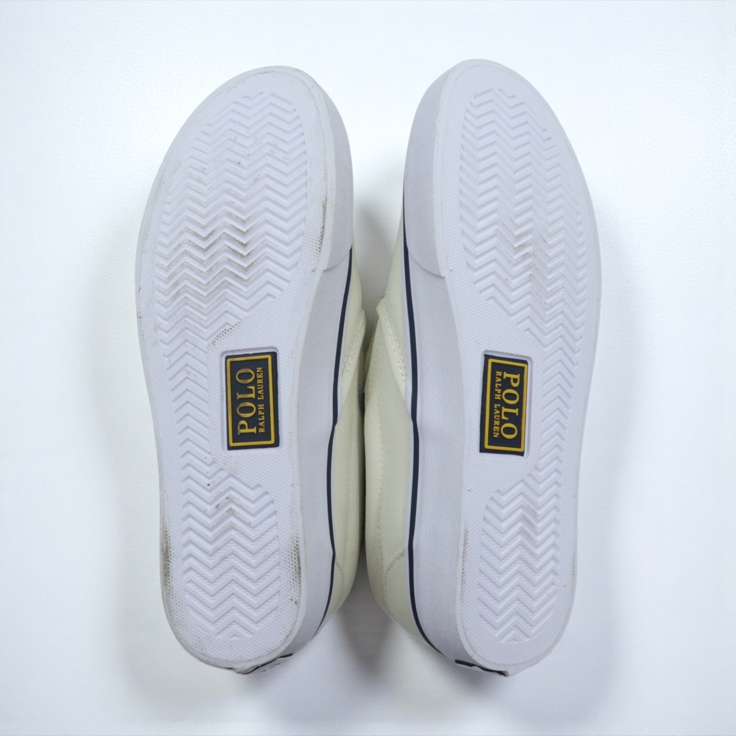 Polo Ralph Lauren ポロベア スリッポン ローカットスニーカー 26cm ホワイト キャンバス KEATON 未使用品