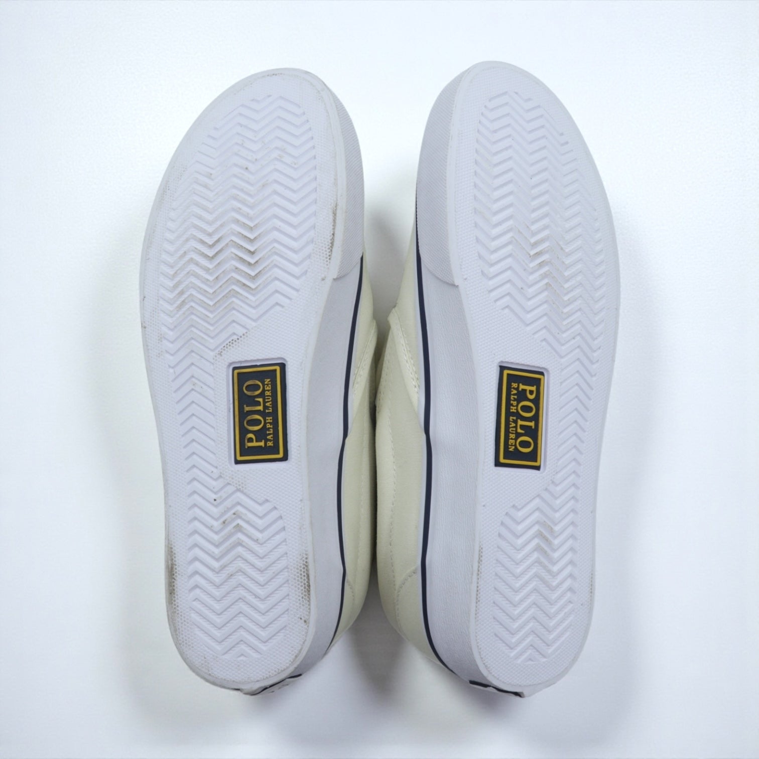 Polo Ralph Lauren ポロベア スリッポン ローカットスニーカー 26cm ホワイト キャンバス KEATON 未使用品