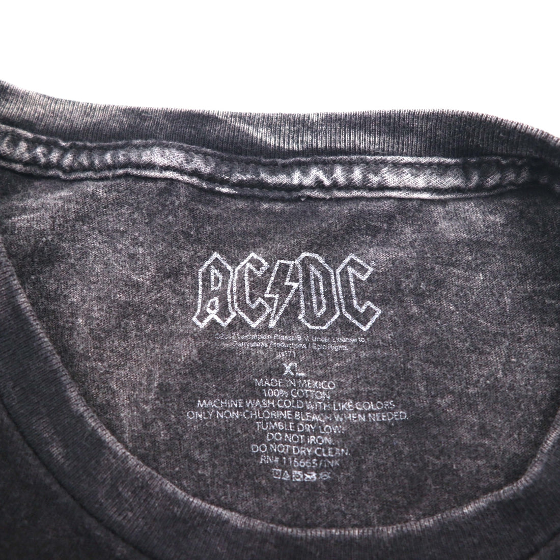 AC/DC ロック バンド Tシャツ XL ブラック コットン BRITISH TOUR '82