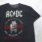 AC/DC ロック バンド Tシャツ XL ブラック コットン BRITISH TOUR '82