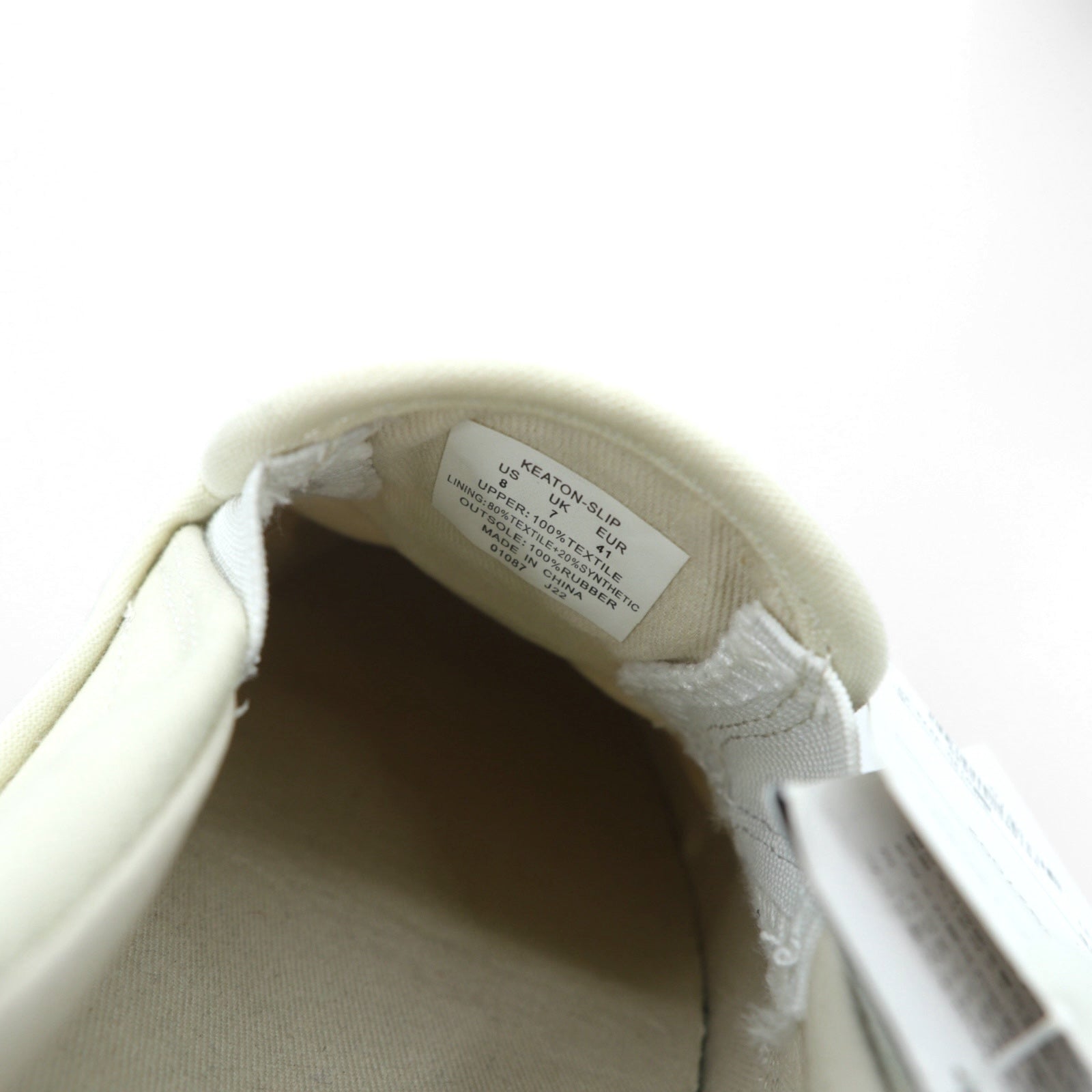 Polo Ralph Lauren ポロベア スリッポン ローカットスニーカー 26cm ホワイト キャンバス KEATON 未使用品