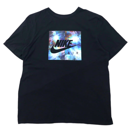 日本然リトテ-古着オンライン-NIKE ボックスロゴプリントTシャツ L ブラック コットン スウォッシュ-