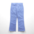 Levi's 80年代 USA製 646 コーデュロイ ベルボトム チノパンツ S ブルー 白タブ 42TALON フレア