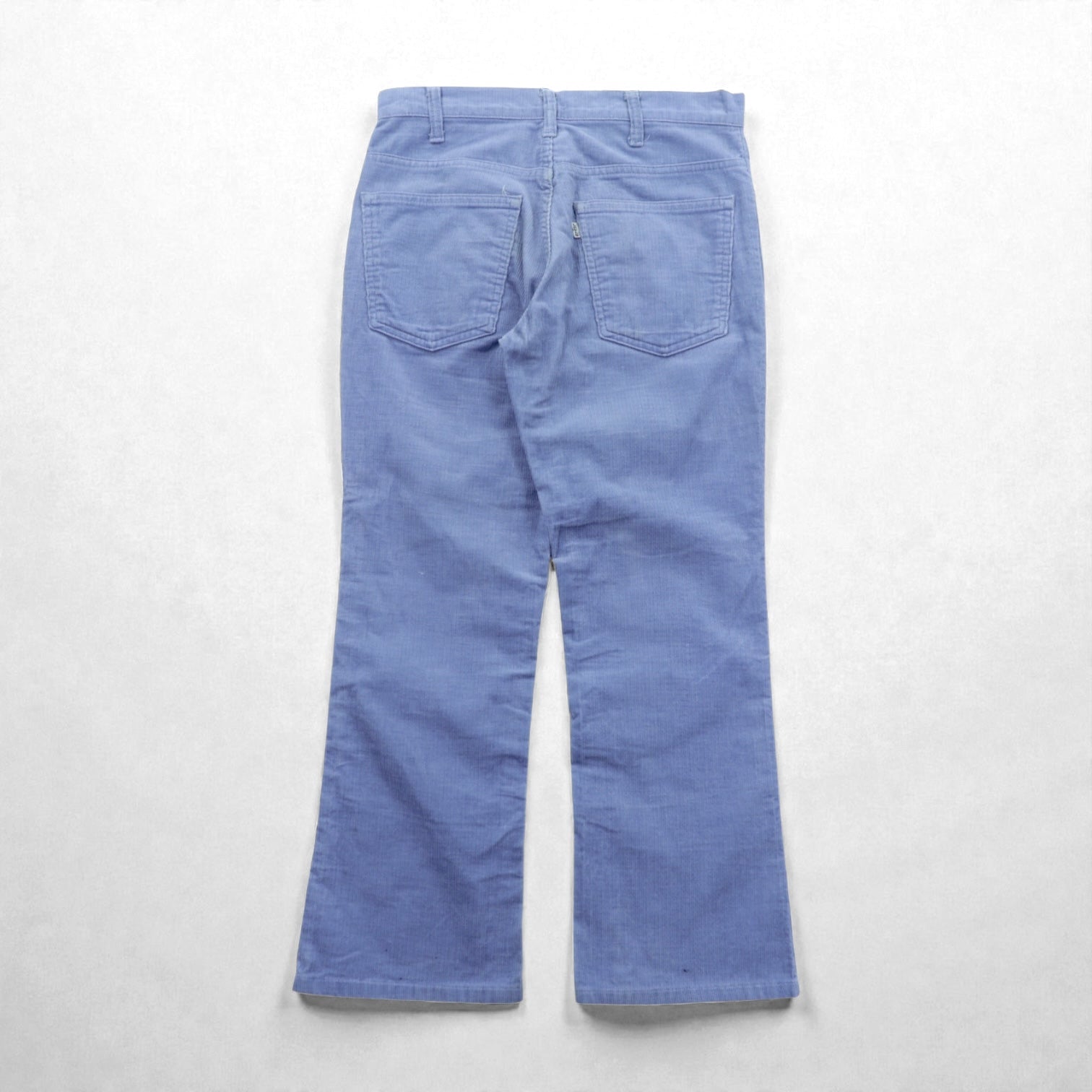 Levi's 80年代 USA製 646 コーデュロイ ベルボトム チノパンツ S ブルー 白タブ 42TALON フレア