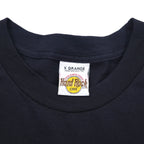 Hard Rock CAFE 90年代 ロゴプリント Tシャツ XL ブラック ギター ベース CANCUN メキシコ製