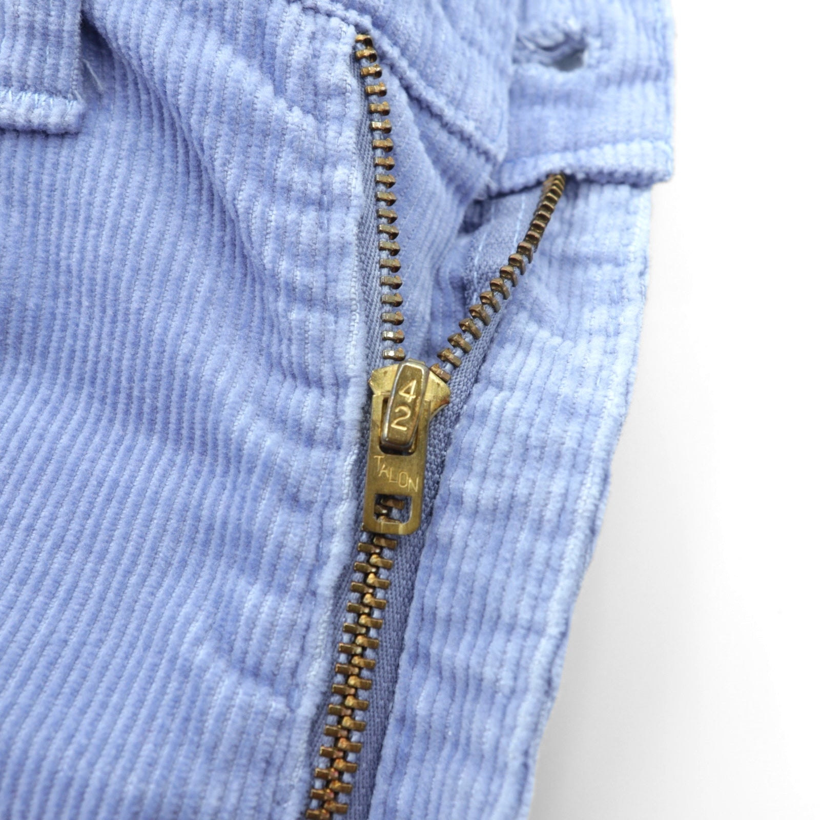 Levi's 80年代 USA製 646 コーデュロイ ベルボトム チノパンツ S ブルー 白タブ 42TALON フレア