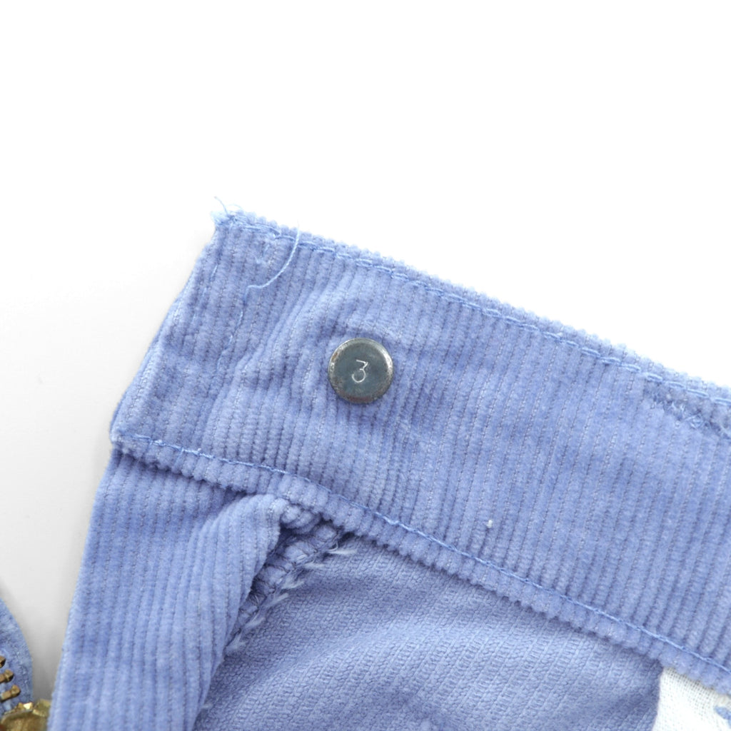 Levi's 80年代 USA製 646 コーデュロイ ベルボトム チノパンツ S ブルー 白タブ 42TALON フレア