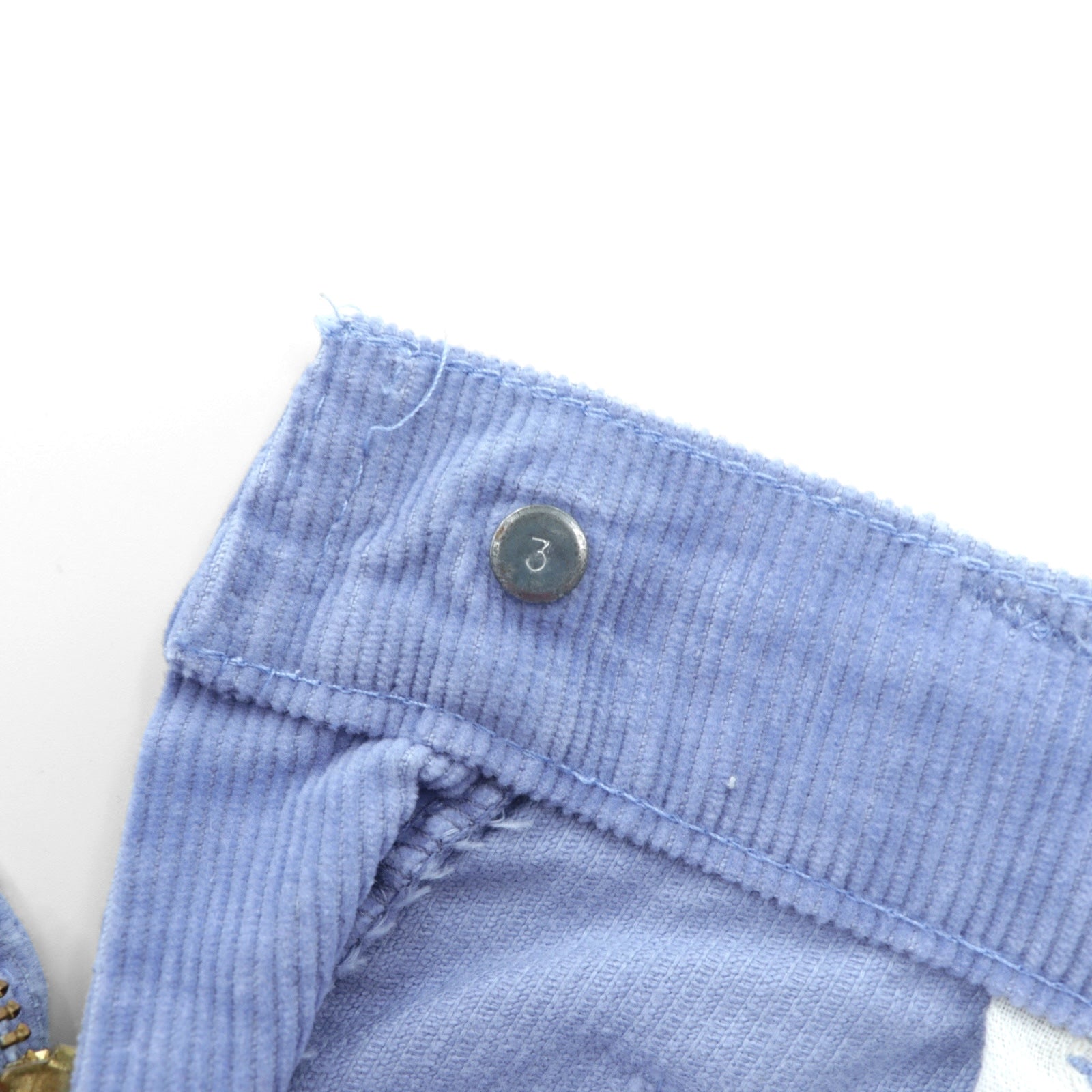 Levi's 80年代 USA製 646 コーデュロイ ベルボトム チノパンツ S ブルー 白タブ 42TALON フレア