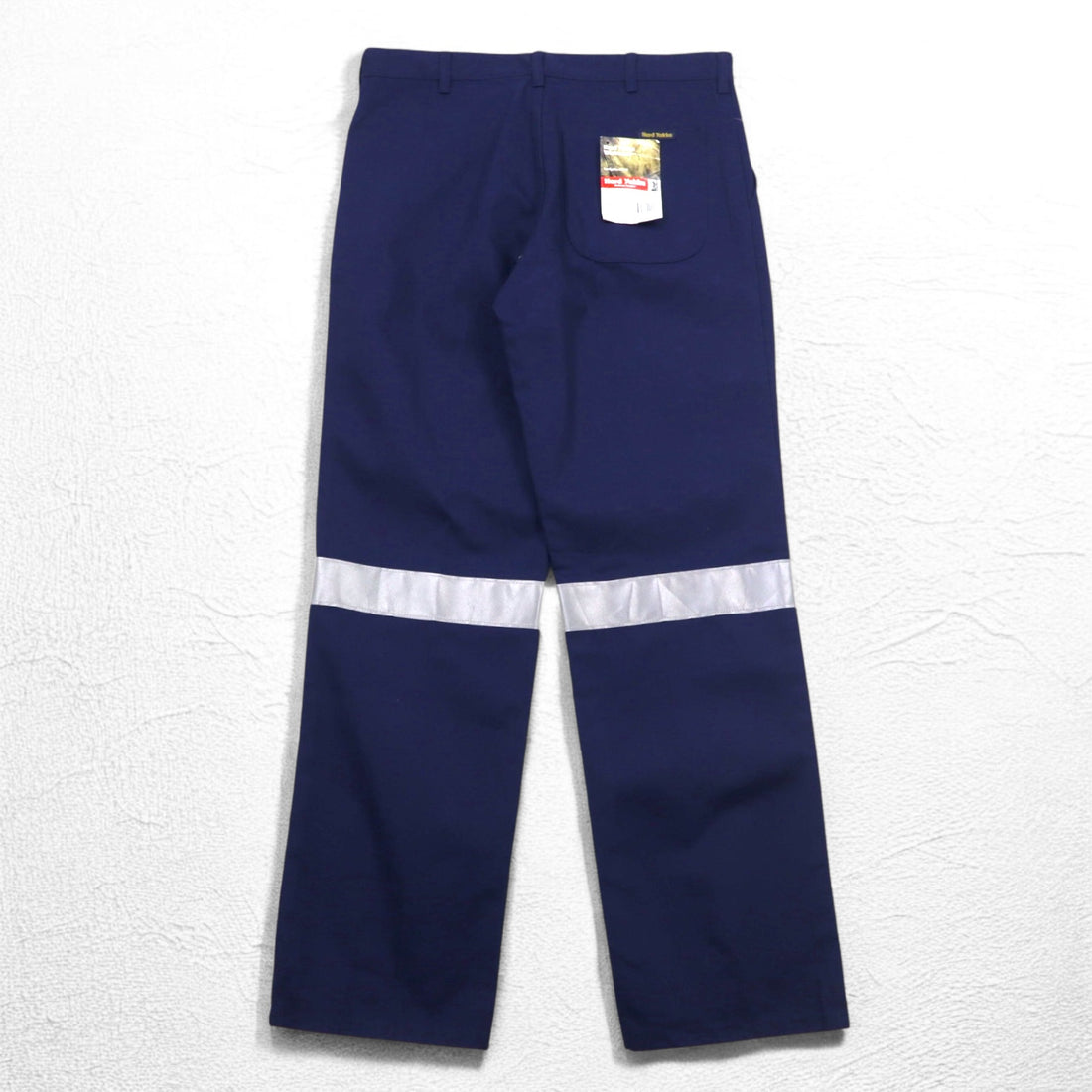 Hard Yakka リフレクター タック ワークパンツ L ネイビー コットン 3M Scotchlite 未使用品